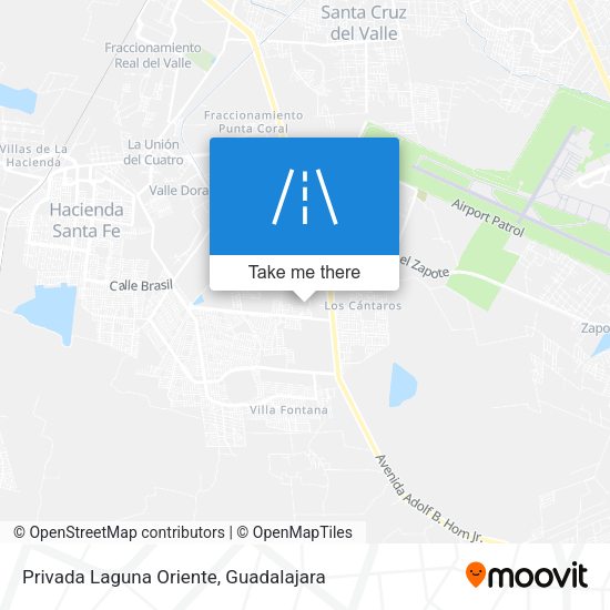 Privada Laguna Oriente map