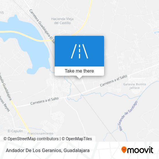 Andador De Los Geranios map