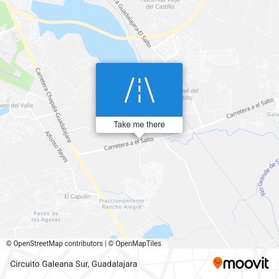 Circuito Galeana Sur map