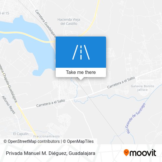 Privada Manuel M. Diéguez map
