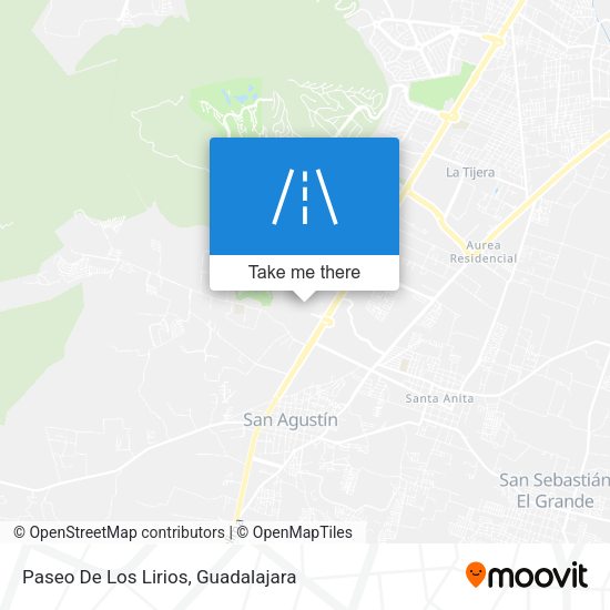 Paseo De Los Lirios map