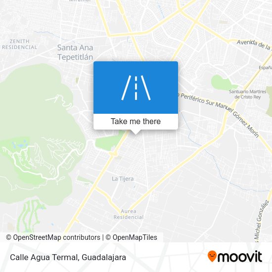 Mapa de Calle Agua Termal