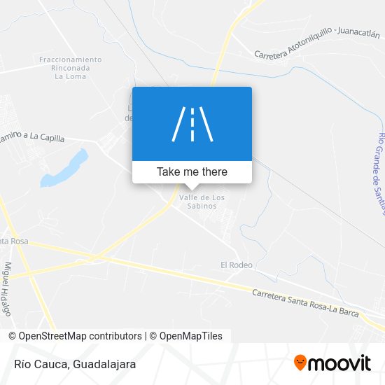 Mapa de Río Cauca