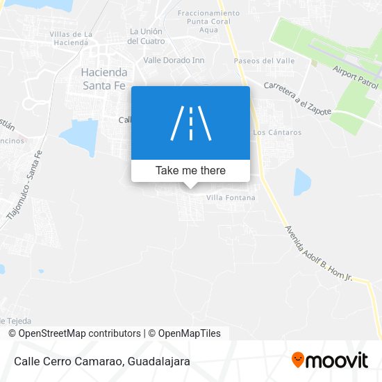 Calle Cerro Camarao map