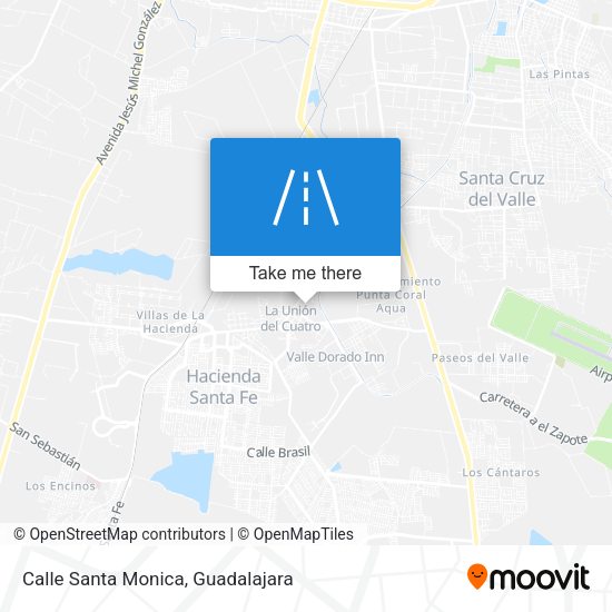 Calle Santa Monica map