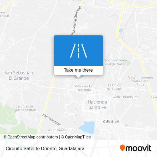 Mapa de Circuito Satelite Oriente