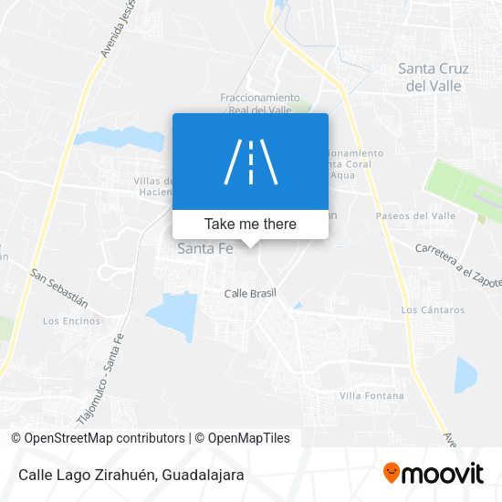 Calle Lago Zirahuén map