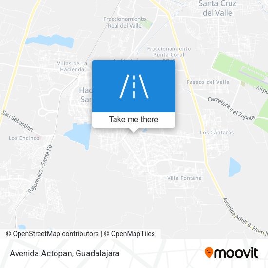 Mapa de Avenida Actopan