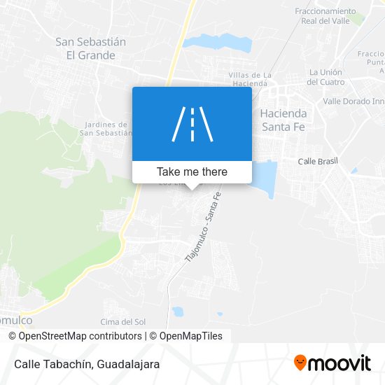 Mapa de Calle Tabachín