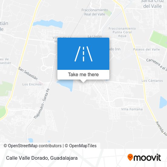 Calle Valle Dorado map