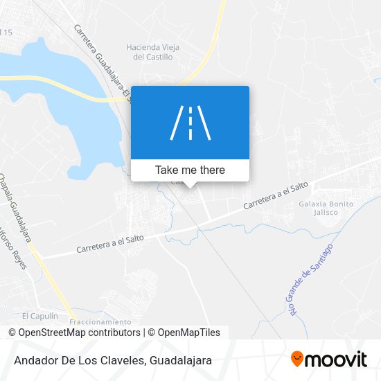 Andador De Los Claveles map