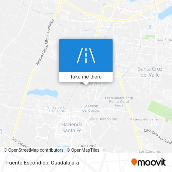 Mapa de Fuente Escondida