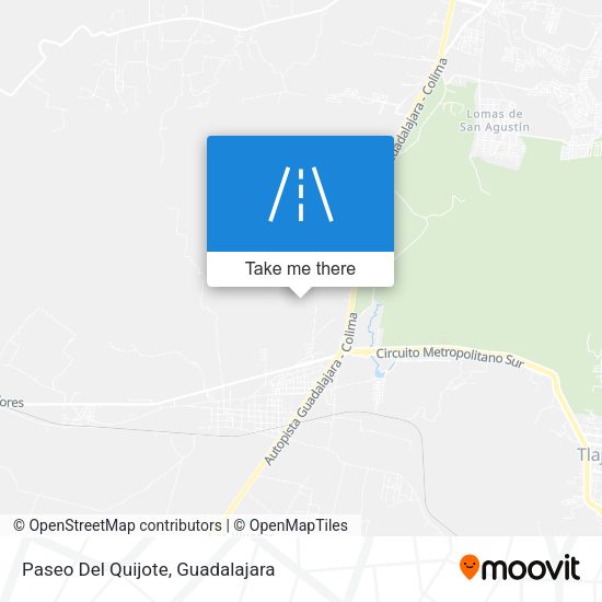 Paseo Del Quijote map