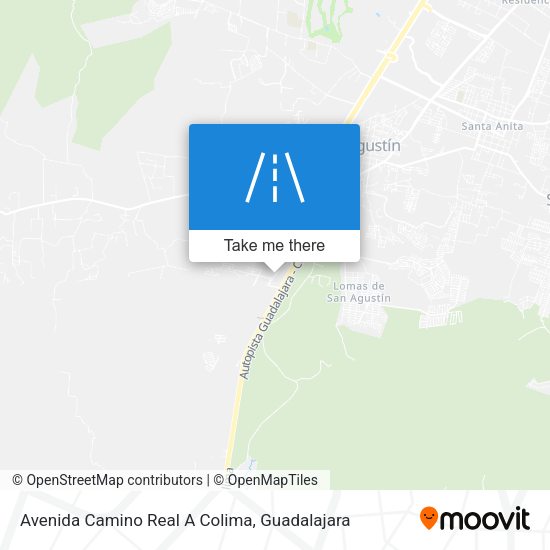 Avenida Camino Real A Colima map
