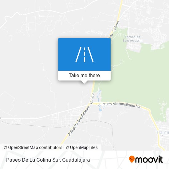 Paseo De La Colina Sur map
