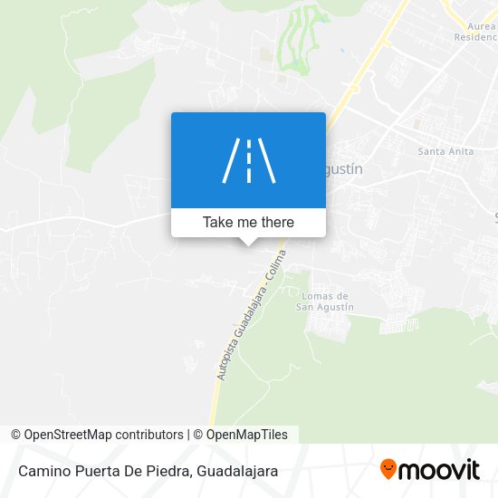 Camino Puerta De Piedra map