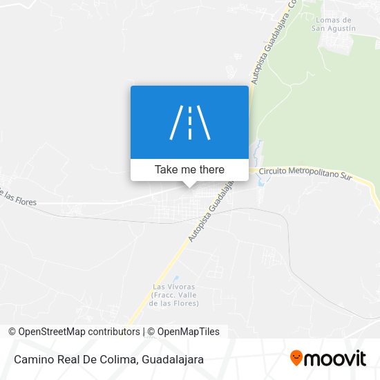 Camino Real De Colima map