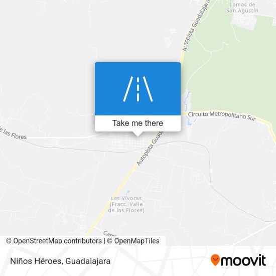 Niños Héroes map