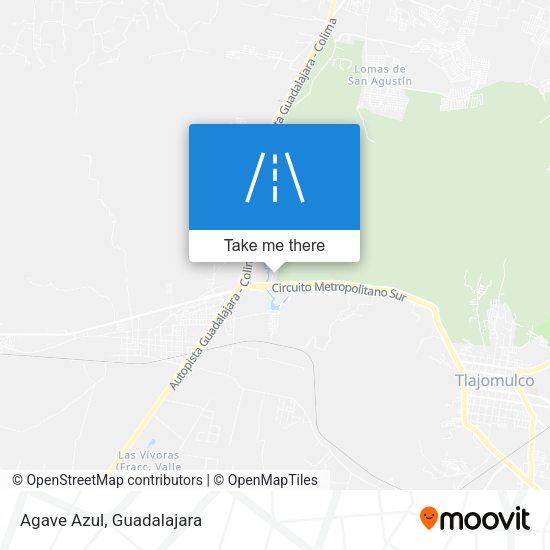 Mapa de Agave Azul