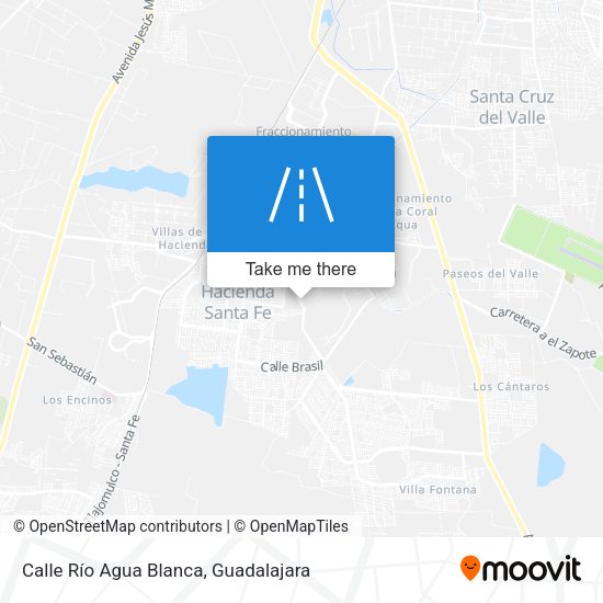 Calle Río Agua Blanca map