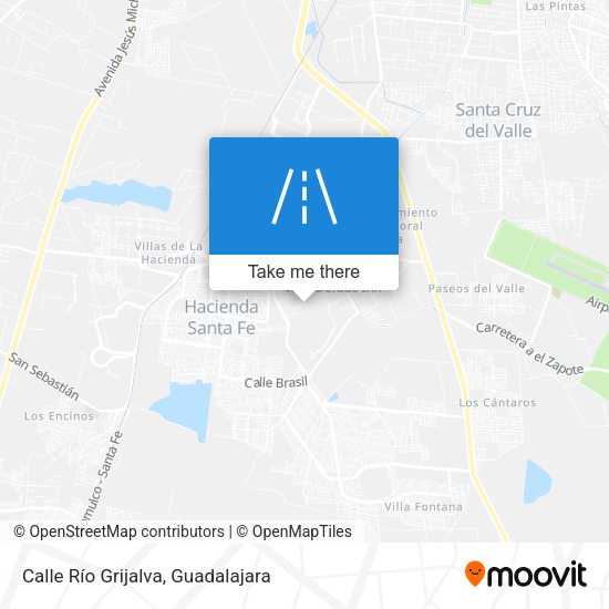 Calle Río Grijalva map