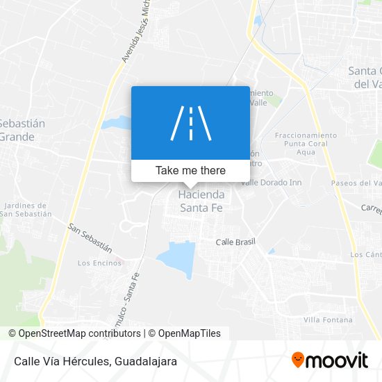 Mapa de Calle Vía Hércules