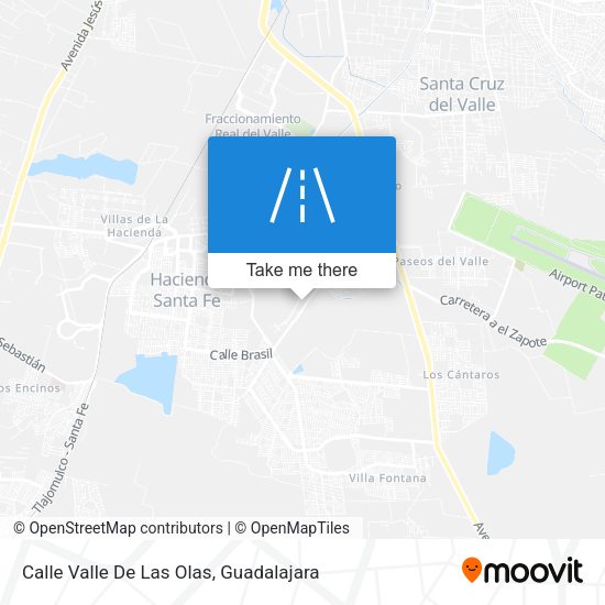 Calle Valle De Las Olas map