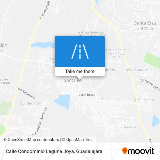 Mapa de Calle Condominio Laguna Joya