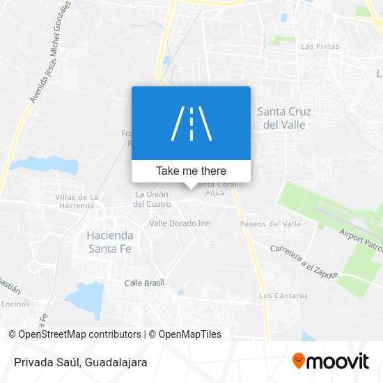 Privada Saúl map