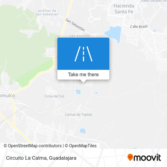 Circuito La Calma map