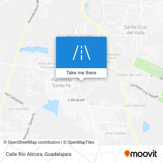 Mapa de Calle Río Alicura