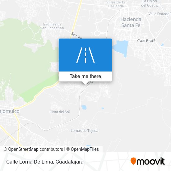 Calle Loma De Lima map