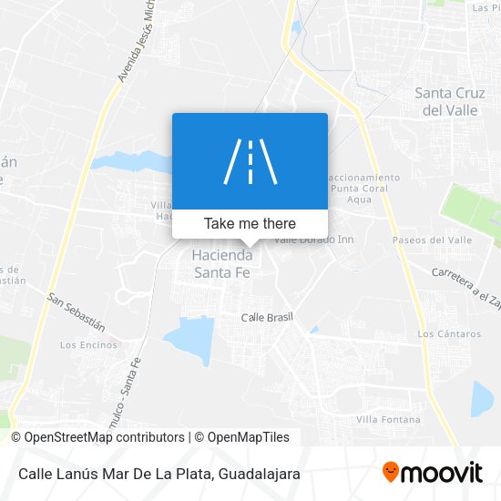 Calle Lanús Mar De La Plata map