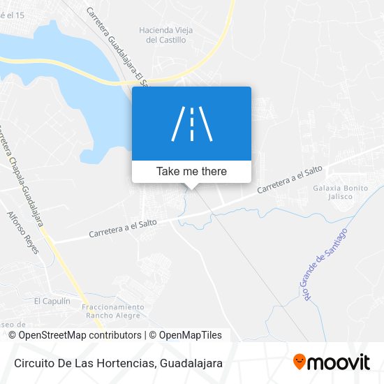 Circuito De Las Hortencias map