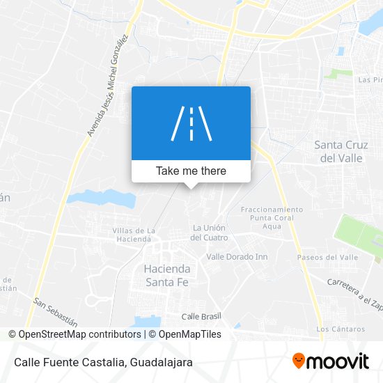 Mapa de Calle Fuente Castalia