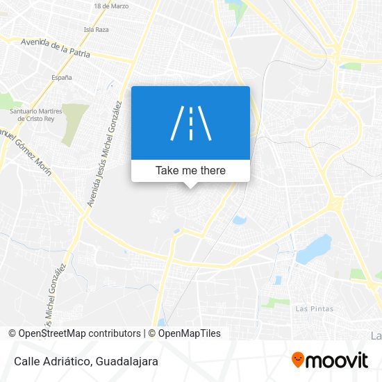 Calle Adriático map