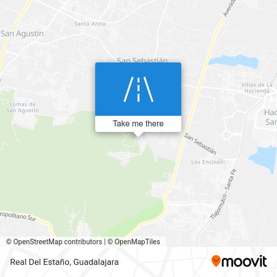 Real Del Estaño map