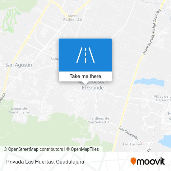 Mapa de Privada Las Huertas