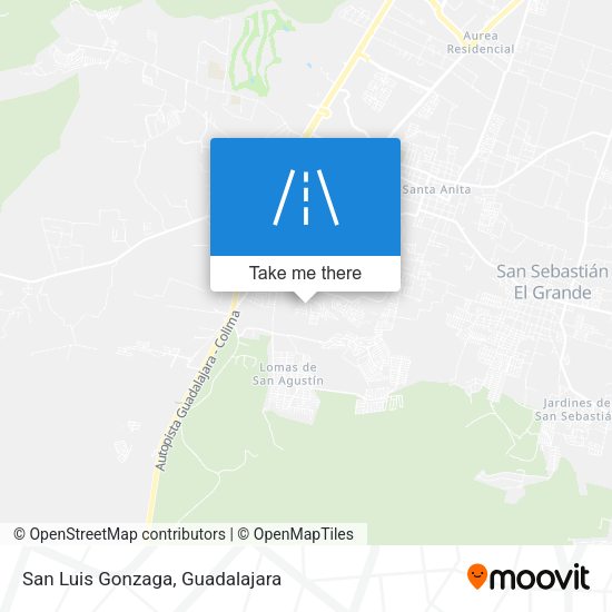 San Luis Gonzaga map