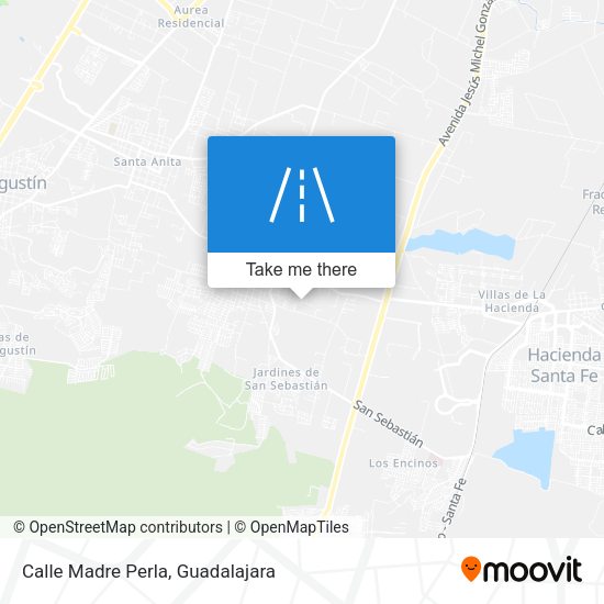 Mapa de Calle Madre Perla
