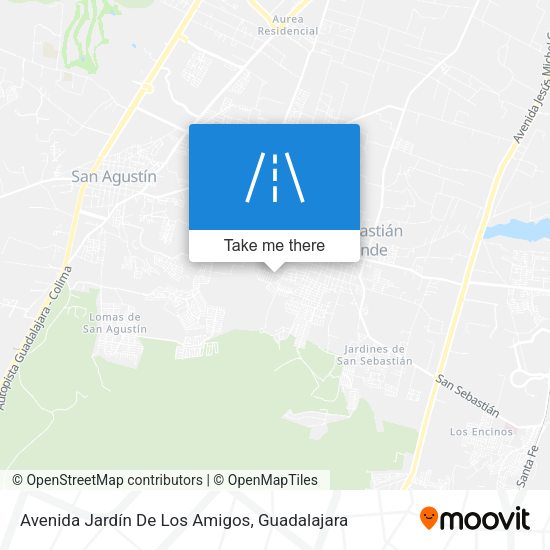 Avenida Jardín De Los Amigos map