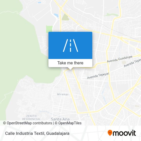 Mapa de Calle Industria Textil