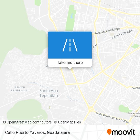 Mapa de Calle Puerto Yavaros