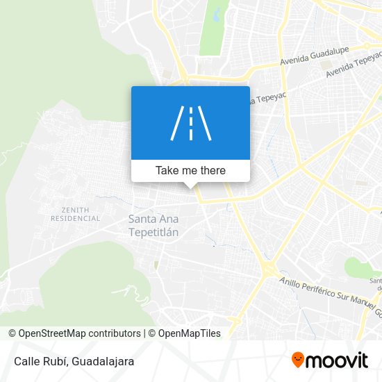 Mapa de Calle Rubí