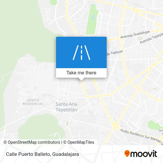 Mapa de Calle Puerto Balleto
