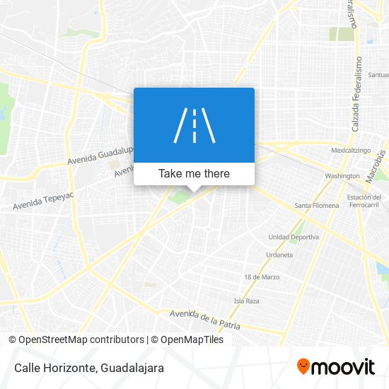 Calle Horizonte map