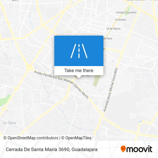 Mapa de Cerrada De Santa María 3690