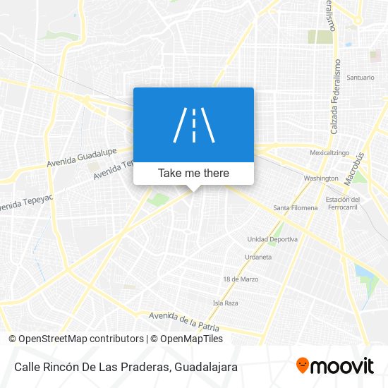 Mapa de Calle Rincón De Las Praderas