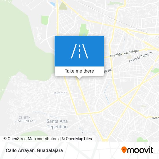 Calle Arrayán map