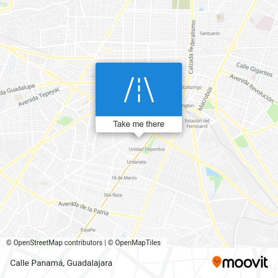 Calle Panamá map